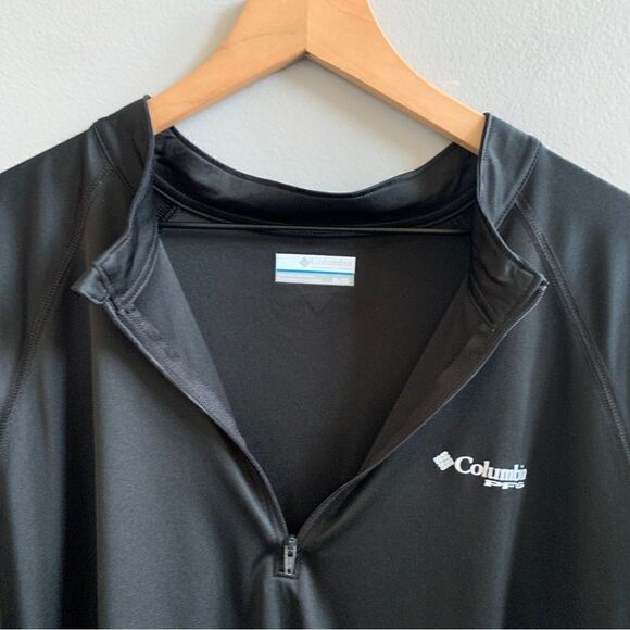 Columbia PFG Terminal Tackle 1/4 Zip Pullover Performance Fishing Gear Black XL - Picture 4 of 12
